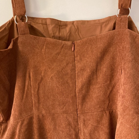 Muted Orange Button Detail Dress - Picture 6 of 6